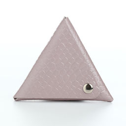 Монетница на кнопке TEXTURA, сиреневая