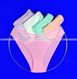 Цена за 5 шт. Трусы женские Турция кружево большие размеры арт. 63640 (63475, 63512) 3XL (50-52) - For you фото 2