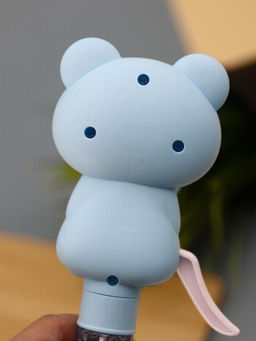 Портативный механический ручной вентилятор Interesting kitty, blue