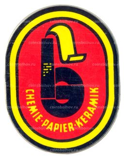 Значок рекламный Chemie-Papier-Keramik
