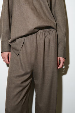 PANTAL?N WIDE LEG EN MEZCLA DE LANA - H&m фото 3