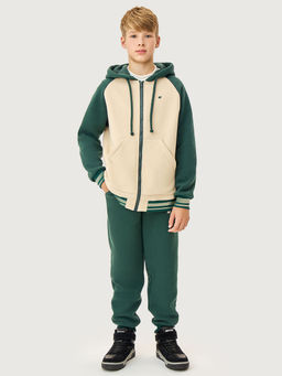 Костюм 7т12526 изумруд/беж