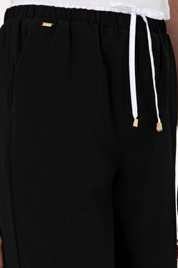 Kad_n Siyah Bel Detayl_ Loose Fit Kanvas Pantolon Sepette S_rpriz _ndirim - U.s. polo assn фото 5