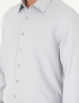 Gri Arm_rl_ Slim Fit Uzun Kollu G_mlek - Pierre cardin фото 7