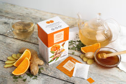 Травяной чай "Имбирный чай с апельсином и мёдом", 40 г (20 ф/п по 2 г) Алфит 7667