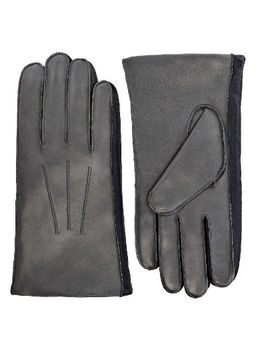 Перчатки мужские ш+каш. OS00109 d.grey/navy - Eleganzza фото 2