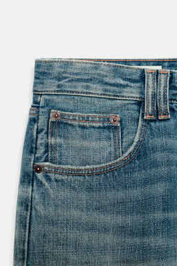 BERMUDA JORTS DENIM TRF TIRO MEDIO ROTOS / Azul - Zara фото 6