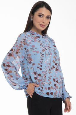 Блуза Волшебный шифон (небесный) - Diolche фото 6