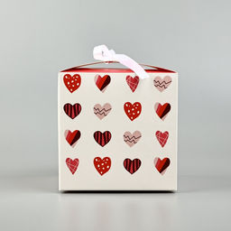 Цена за 2 шт. Коробка подарочная складная, упаковка, Я тебя люблю, 12?12?12 см