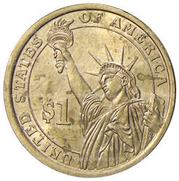 Монета 1 доллар 2015 года P Линдон Джонсон 36-й президент США