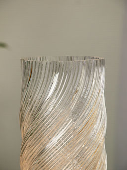 Ваза «Бриджит», 24.5×11 см, стекло, прозрачная