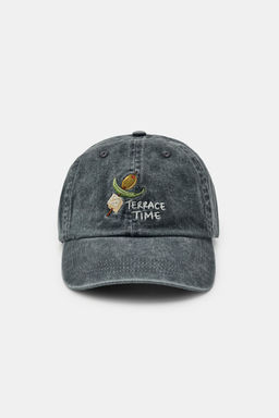 GORRA SARGA BORDADO GILDA / Gris