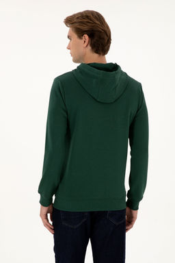Erkek Koyu Ye_il Basic Sweatshirt Sepette S_rpriz _ndirim - U.s. polo assn фото 16