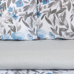 Постельное бельё Этель евро Фиалки 200х217, 220х240, 70х70-2 шт, бязь, 125 г/м2  фото 9