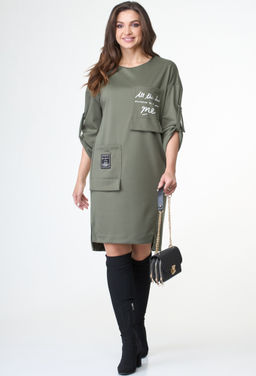 Платье Taita plus 2133 св.хаки