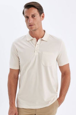 Regular Fit Basic Duz K?sa Kollu Pike Polo Tisort