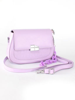 Сумка женская искусственная кожа Ch&K-8630, 1отд, плечевой ремень, сирень SALE 255074 - Adelia фото 6