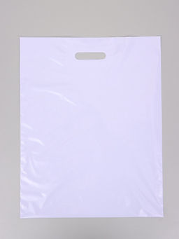 Цена за 50 шт. Пакет полиэтиленовый с вырубной ручкой, лавандовый 40×50 см, 60 мкм