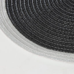 Цена за 10 шт. Салфетка сервировочная на стол Доляна Лана, d=38 см, цвет чёрный  фото 2