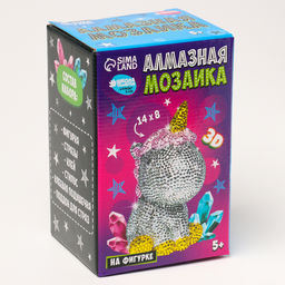 Алмазная мозаика на фигурке для детей Волшебный единорог, полное заполнение