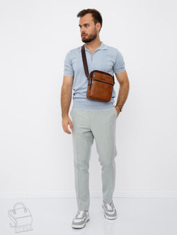 Сумка мужская 3105-2 brown Jeep - S-style фото 6