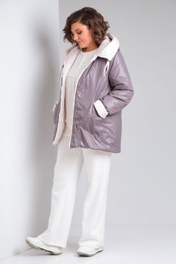 Куртка Diamant 1914-Р беж-какао фото 42