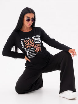 Лонгслив Форэвэр женский черный - София фото 11