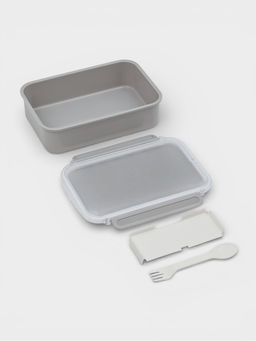 Ланч - бокс, контейнер для еды «Нордик», с приборами, 2 ячейки, 1.5 л, 22.5×17×8 см, пластик, МИКС