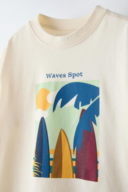 WAVES BASKILI T-SHIRT - Zara фото 3