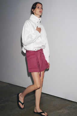 FLOWING SHORTS WITH BELT ZW COLLECTION - Zara фото 5