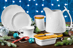 Блюдо 30,5*23*2 см Снежинки - Elan gallery фото 6