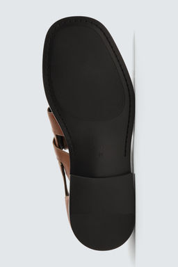 LIMITED EDITION LEATHER CAGE SANDALS - Zara фото 4