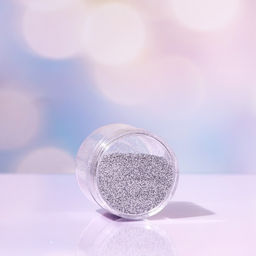 Цена за 2 шт. Косметический глиттер в баночке «Серебро», 20 г