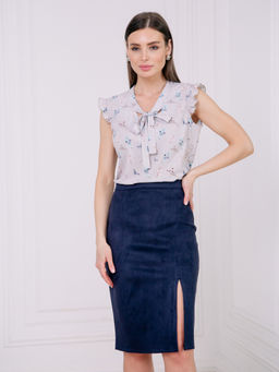 02-1276 Блуза - Вишня фото 3