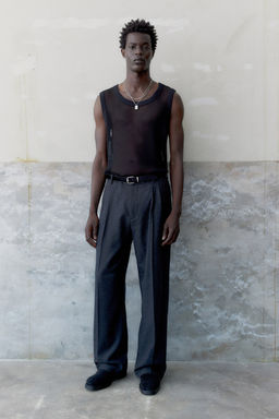 Camiseta sin mangas en malla - H&m фото 3