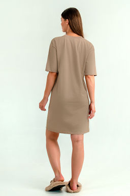 Арт. 4141 Туника женская 44-54 (6 шт) Цвет:кофейный