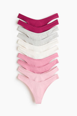 Pack de 10 bragas thong de algod?n - H&m фото 7