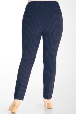 Брюки летние синие в мелкую полоску - Almond фото 2