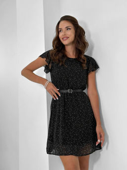 Платье Джина (черный горох) - Nadi bordo фото 5