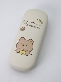 Чехол для очков GIRLY "Enjoy life its delicious", yellow