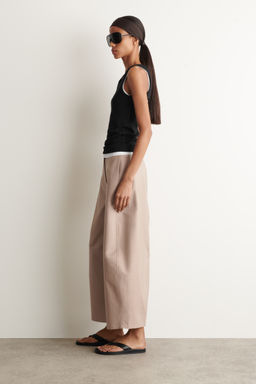 PANTAL?N CROPPED DE ALGOD?N BARREL LEG - H&m фото 7