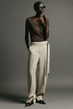 CAMISETA DE SEDA SLIM FIT - H&m фото 8