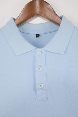 Lacivert - Mavi- Beyaz Slim/Dar Kesim 3lu Paket Polo Yaka T-shirt TMNSS25PO00047