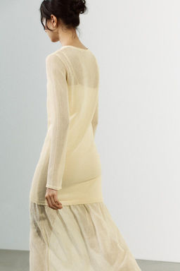 DOUBLE LAYER KNIT DRESS - Zara фото 5