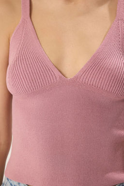 Gul Kurusu Crop Ask?l? Ince Bluz TWOSS25BZ00309 - Trendyolmilla фото 3