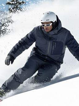 Горнолыжный костюм мужской зимний темно-серого цвета 392TC - Leifensh фото 31