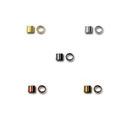 Zlatka Трубочка малая DC-050 2 х 1.5 мм 50 шт №01 под золото