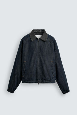 DENIM JACKET WITH CONTRAST COLLAR - Zara фото 8