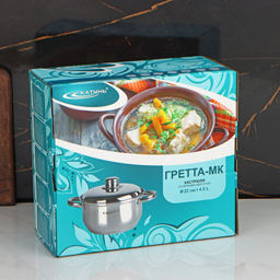 Кастрюля 4,5 л (Гретта) 004681 (KT04-D-45м)