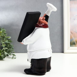 Фигура полистоун «Повар с доской для меню», 27×10×15 см
